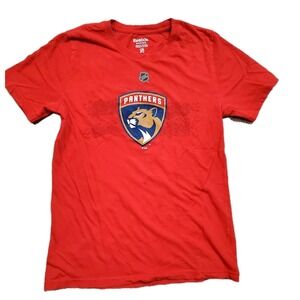 Reebok Florida Panthers Kid's Size Medium #1 Luongo NHL Graphic T-Shirt Red